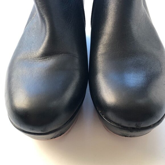 CAMPER Laika women’s leather black ankle boot violet platform soles zip up EU37 - Picture 9 of 16